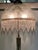 Single Brass and Onyx Bead Glass Shade Cherub Floor Lamp, 1950s For Sale - Image 9 of 11