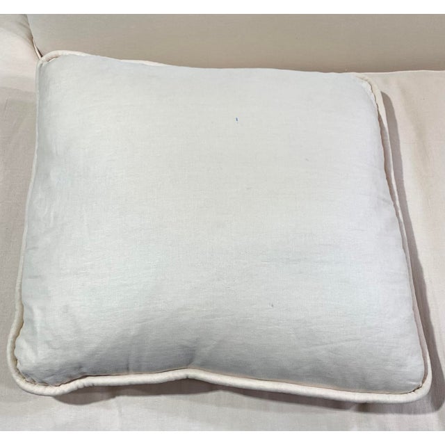 Contemporary Cream Linen 'Right Back' Sofa by Waldo Fernandez For Sale - Image 10 of 18