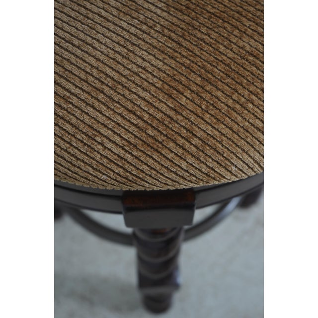 Brown Pair of Legacy Classic Leather Back Bar Stools For Sale - Image 8 of 16