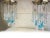 Flush Mounts in Metal Frame with Transparent and Blue Big Drops from Simoeng, Set of 2 For Sale - Image 4 of 5