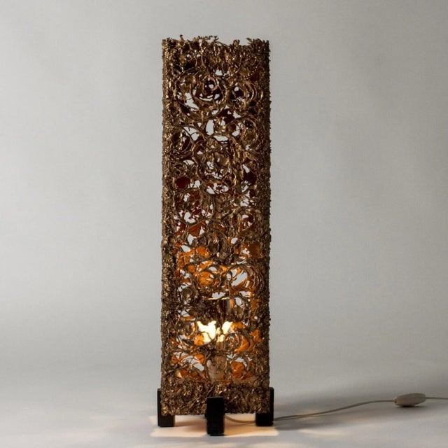 Mid-Century Modern Mid-Century Swedish Copper Floor Lamp For Sale - Image 3 of 9