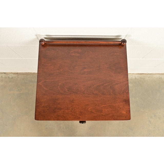 Stickley Brothers Antique Regency Solid Birch Faux Bamboo Nightstand, Newly Refinished For Sale - Image 14 of 18