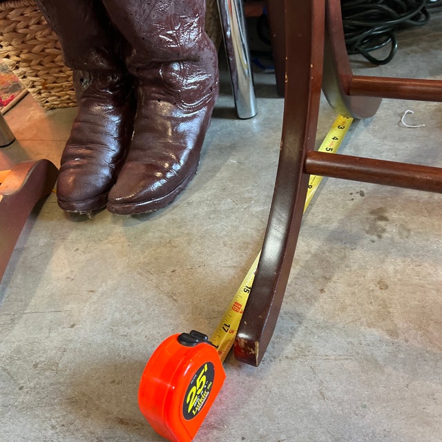 1970s Greek Key Wooden Valet Floor Piece For Sale In Atlanta - Image 6 of 9