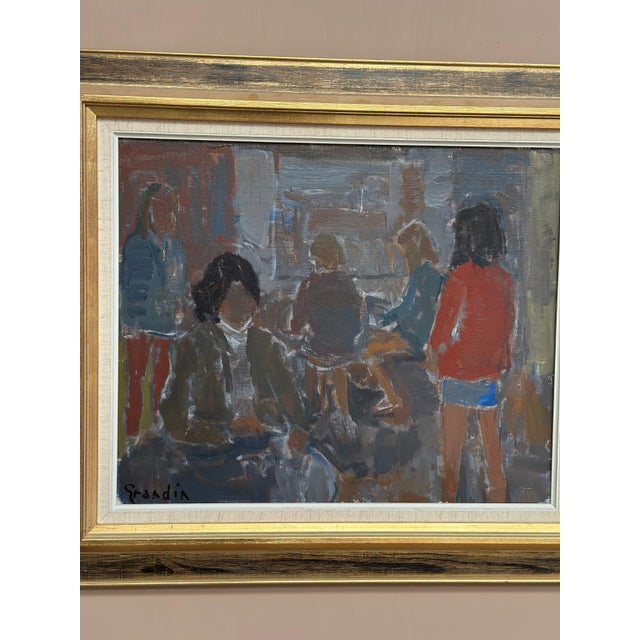 Svän Grandin, Gathering, 1960s, Oil on Canvas, Framed For Sale - Image 13 of 18