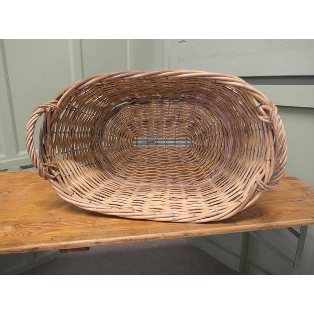 French Antique Market Basket, 1920 For Sale - Image 4 of 9