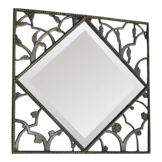 Chlada Pewter Art Deco Mirror Frame 4 Seasons For Sale