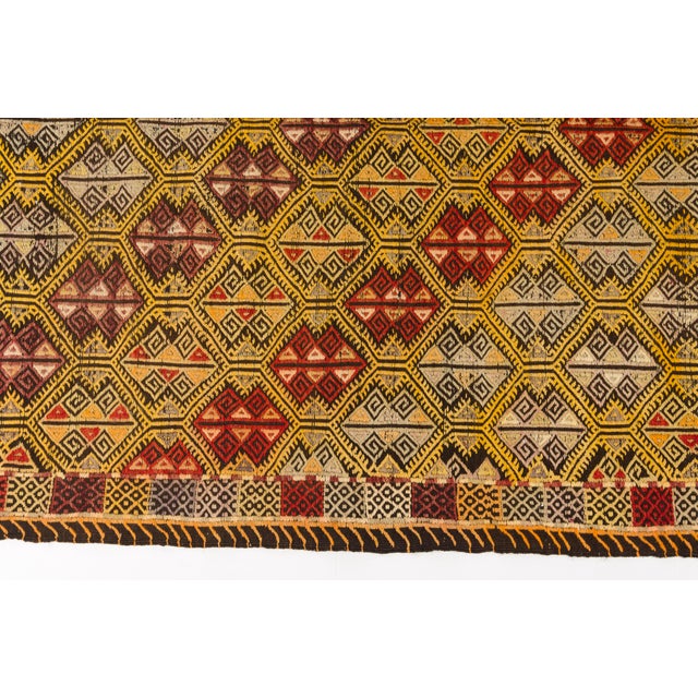 Oushak Anatolian Wool Kilim Rug For Sale - Image 10 of 10