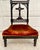 19th Century Gothic Revival Prie-Dieu Prayer Chair With Carved Cross and Velvet Upholstery For Sale - Image 15 of 16