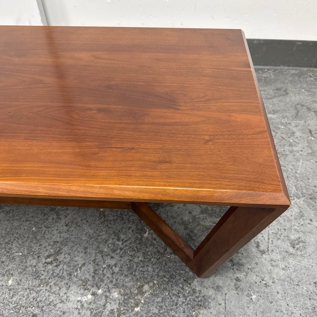 Brown Copeland Furniture Fusion Rectangular Walnut Coffee Table For Sale - Image 8 of 12