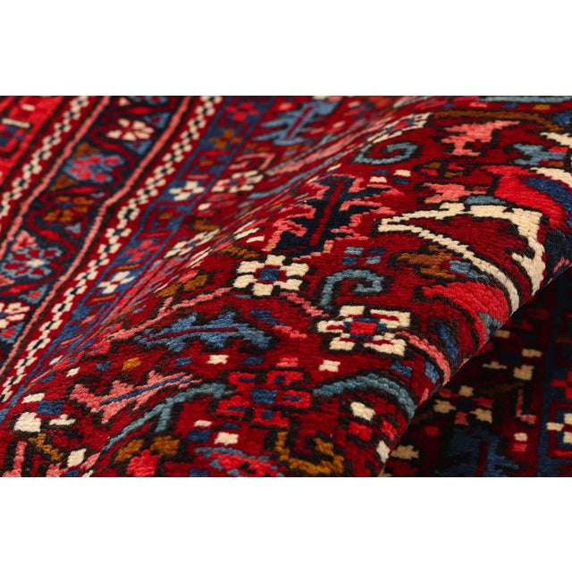 Antique Persian Heriz Rug Runner, 03'03 X 11'01 For Sale In Dallas - Image 6 of 10