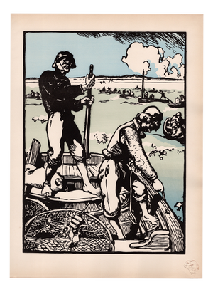 Auguste-Louis Lepère, Loups de Mer, 1898, Lithograph on Paper