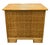 Vintage Woven Rattan Brass Nightstand For Sale - Image 9 of 10