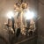 1950s Mid Century Italian Tole Flower and Leaves Chandelier For Sale - Image 5 of 15
