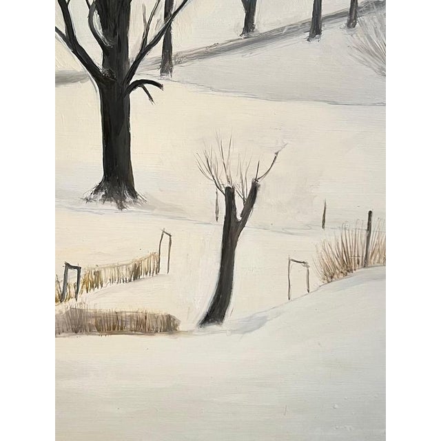 Claude Sauthier, Meadows of Romont, Vaud, Oil on Wood, 1970s For Sale - Image 6 of 11