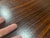 Wood Fantastic Rosewood Grain Attributed to Florence Knoll 1960s 54” Circular Dining Conference Table For Sale - Image 7 of 12