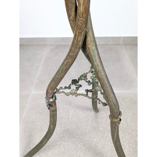 1920s Art Nouveau Japanese Table Bronze and Brass with Dragonfly Motif, 1920s For Sale - Image 5 of 18