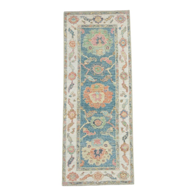 Turkish Oushak Runner Rug 2'3" x 5'8" #17274 For Sale