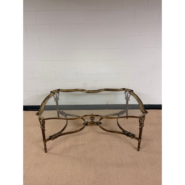 Maitland - Smith Maitland Smith Venice Solid Brass Coffee Table For Sale - Image 4 of 7