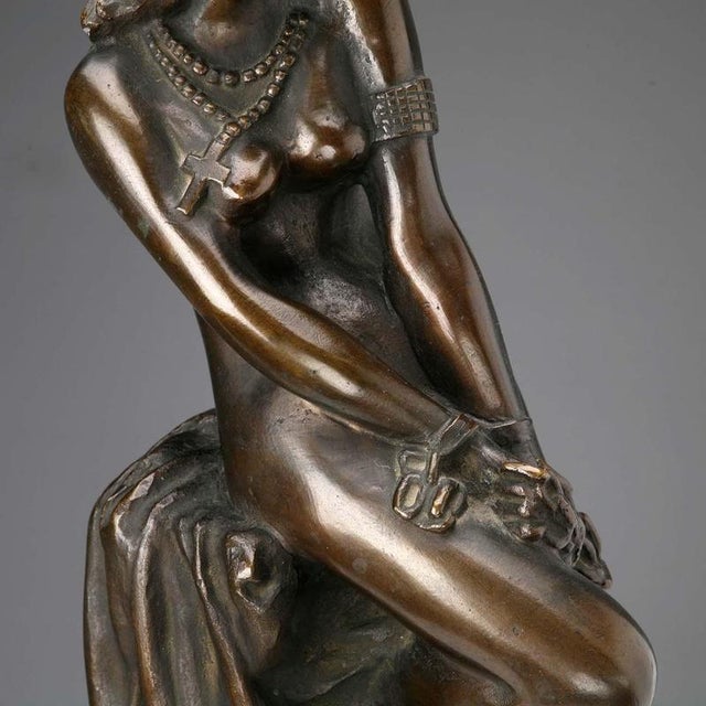 Slave Bronze Sculpture in the style of Giacomo Ginotti For Sale - Image 12 of 13