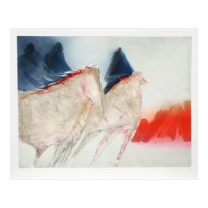 Horizon Fires, Jean Richardson Aquatint Etching, Signed and Numbered in Pencil
