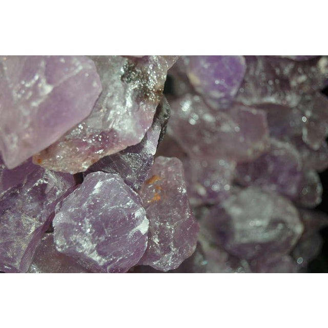 2010s Quartz Rock Lamp Sculptures in Lavender For Sale - Image 5 of 7