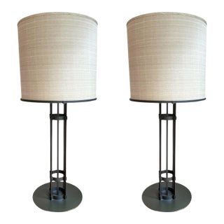 Solis Betancourt Armature Table Lamps for Holly Hunt- A Pair For Sale