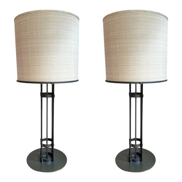 Solis Betancourt Armature Table Lamps for Holly Hunt- A Pair For Sale