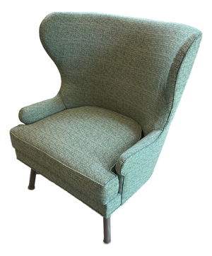 Custom Stewart Furniture Wingback in Thibaut Fabric