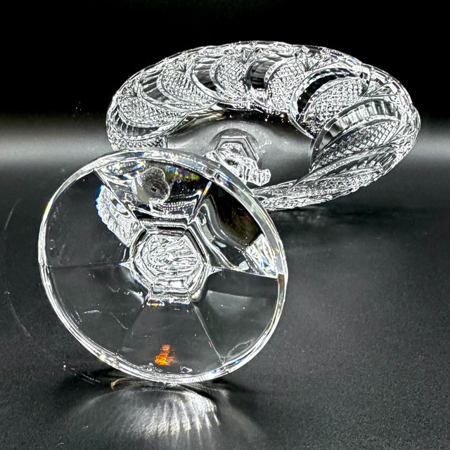 Waterford Crystal Seahorse Pedestal Centrepiece Bowl with Original Box, 1980s For Sale - Image 18 of 18