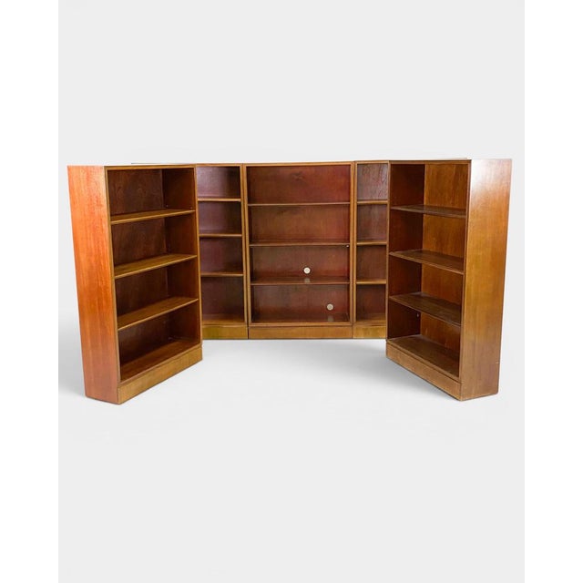 Danish Mahogany Bookcases by Frits Henningsen, 1940s, Set of 5 For Sale - Image 6 of 6