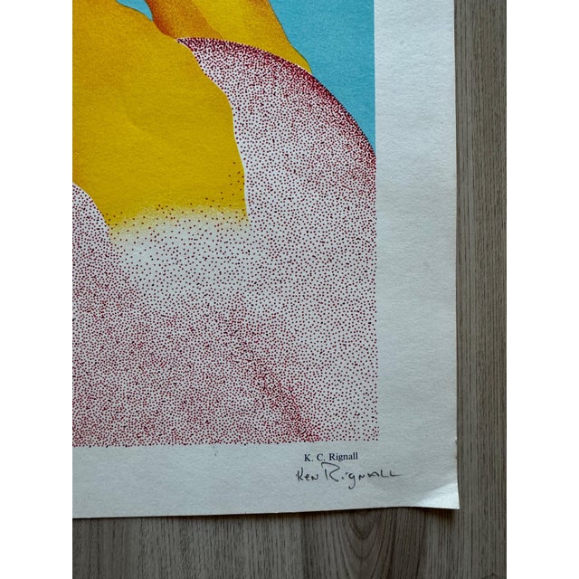 Pop Art 1968 Ken Rignall "Meanwhile Back in the States" Signed Lithograph — Group Commentary Series For Sale - Image 3 of 8