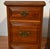1930s Pair of English Chippendale Walnut Nightstands / Bedside Tables For Sale - Image 4 of 17