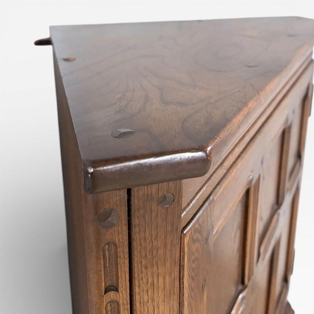 Brown Mid-Century Panelled Corner Cabinet Unit from Ercol For Sale - Image 8 of 9