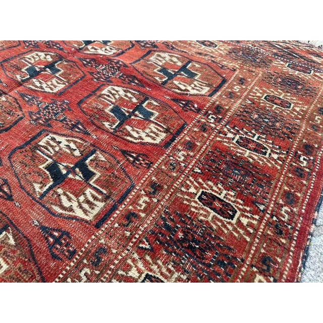 Turkmen Bokhara Rug, 1890s For Sale - Image 10 of 18