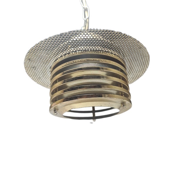 Postmodern Communist Pendant Lamp, Poland, 1970s For Sale - Image 4 of 11