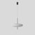 Gino sarfatti lamp model 2065. White diffuser, black hardware, white cable. Manufactured by astep model 2065 design by...