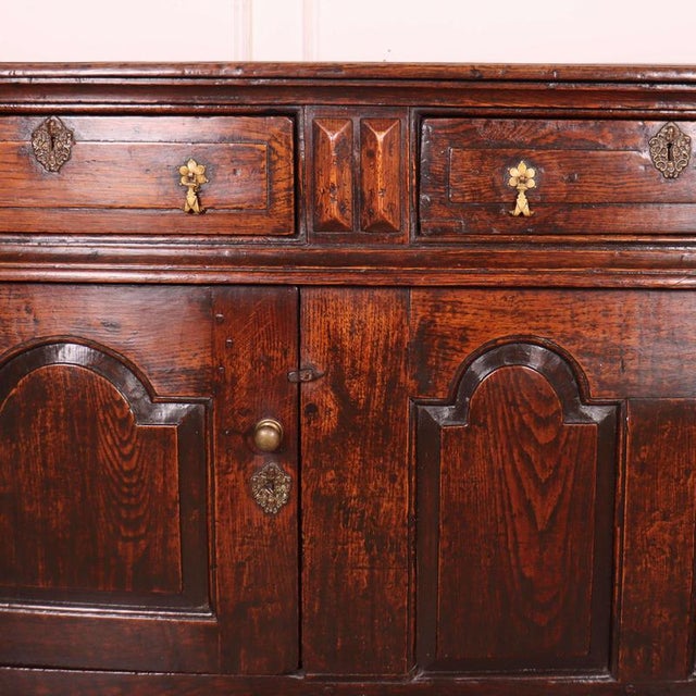 English Oak Dresser Base For Sale - Image 4 of 13