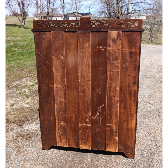 Antique Walnut Eastlake Victorian Chest of Drawers With 6 Drawers 1870s For Sale - Image 18 of 18