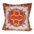 Vintage Hermes-Style Orange Silk Twill Scarf Pillow Cover For Sale