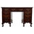 Antique Edwardian Mahogany Pedestal Desk, 1910 For Sale - Image 12 of 12