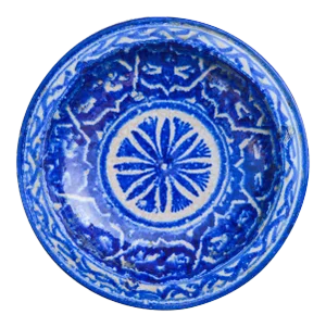 Ceramic Wall Plate W/ Moresque Design