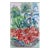Red Dahlia Garden Landscape by Doris Warner For Sale