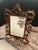 Metal Antique Mirror Glass. Antique Ornate Brass Vanity Mirror With Scrolling Acanthus Leaf Frame. For Sale - Image 7 of 8