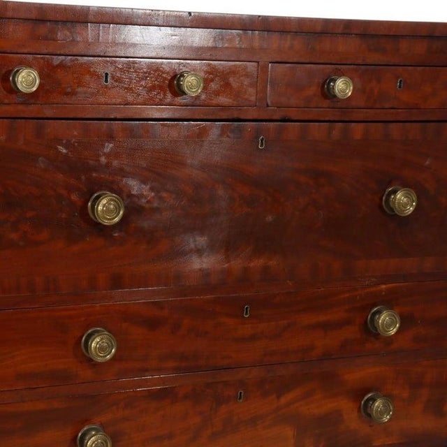 American Empire Classical Mahogany Butlers Chest With Drop-Front Desk C1840 For Sale - Image 16 of 18