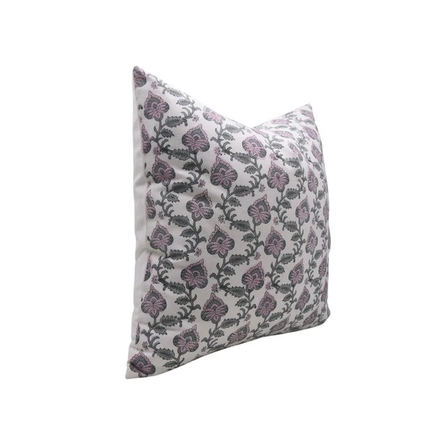 Bring warmth and artistry into your space with this block print handmade cushion cover. Crafted from thick white cotton,...