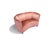Mid-Century Modern 1930's Danish Deco Curved Sofa in Original Pink Mohair For Sale - Image 3 of 13