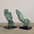 Late 20th Century Pair of Hands Sculptures on Marble Bases – Hand Cast Bronze, 10” H For Sale - Image 5 of 6