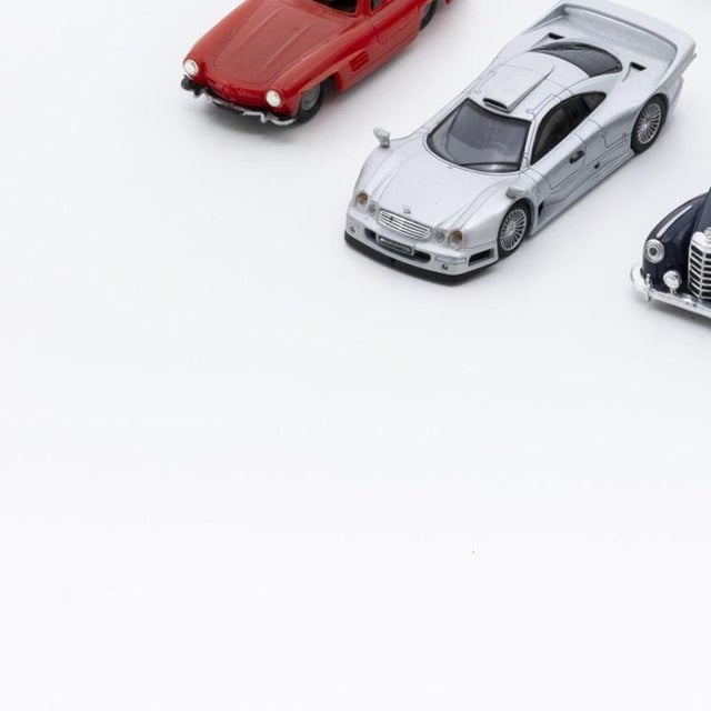 Miniature Mercedes-Benz Cars, Set of 6 For Sale - Image 3 of 6