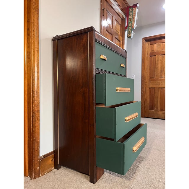 1930's American Waterfall Dresser Custom Restored For Sale - Image 4 of 9