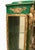 Textile Louis XVI French Malachite Display Cabinets, Set of 2 For Sale - Image 7 of 13
